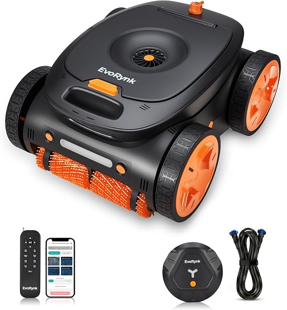 Cordless Pool Vacuum Robot Underwater Remote & App Enabled