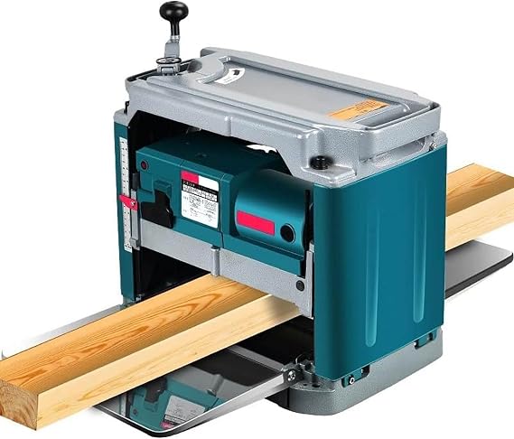 1850W Multifunctional Woodworking Planer with Heavy Duty, 12'' Double Cutter Benchtop Thickness Planer with 8500rR/Min 6M/Min