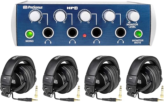 PreSonus HP4 Pro Monitor HD9/HP4 Pack Professional Monitoring Bundle