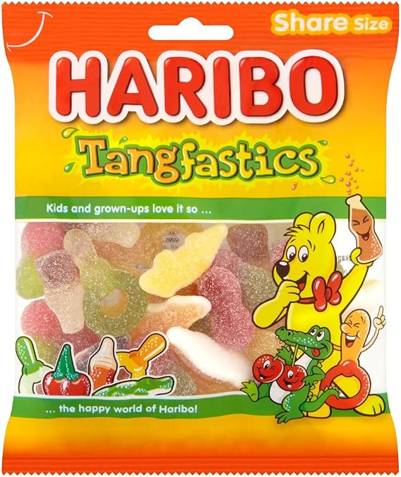 Haribo Tangfastics Sour Sweets Bag, 140g