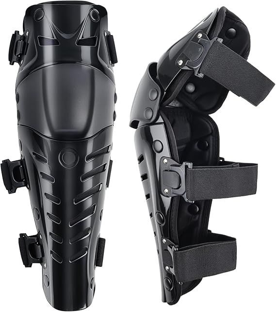 GES Motorcycle Knee Pads, Adjustable Breathable Protective Knee Braces for Outdoor Cycling Motorcycle Racing Sports
