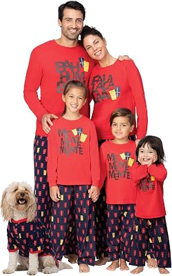 PajamaGram Matching Christmas PJs for Family,, 0-3 Months Red