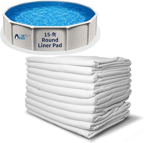 Blue Wave 15-Feet Round Liner Pad for Above Ground Pools Gray