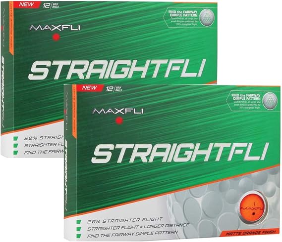 Maxfli StraightFli Golf Balls - Longer Straight Flight Distance