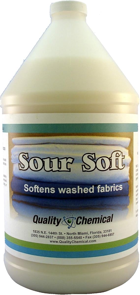 Sour Soft - Commercial Laundry Sour and Softener in One - Dual Action Product-1 Gallon (128 oz.)