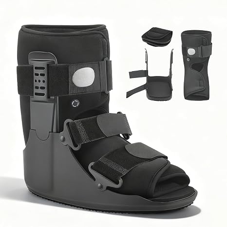 Inflatable Walking Boot,Air Cam Walker Fracture Boot Orthopaedic boot for Ankle Injuries & Broken Foot, Fracture Boot Adjustable Air Splint for Sprained Ankle Recovery Stress Fracture Broken Foot (1)