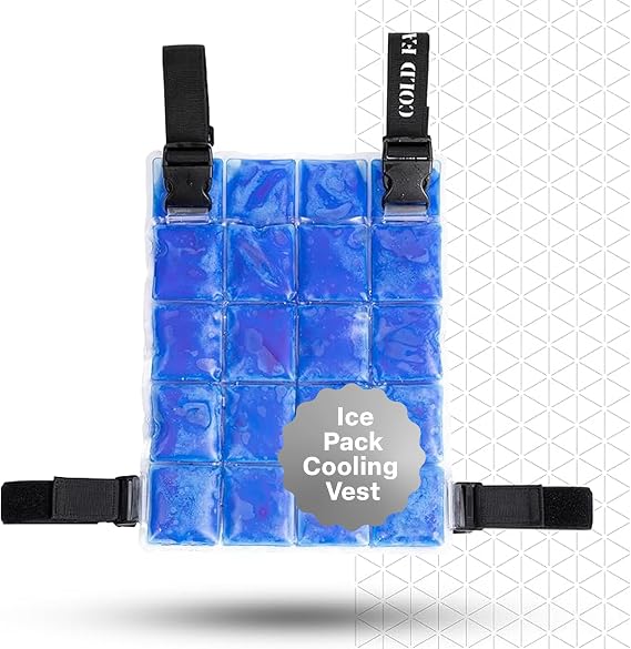 COLD FACTOR Phase Change Cooling Vest for Men & Women, Ice Pack Cooling | 2 Hours of Cooling, Breathable & Lightweight Comfort, Adjustable Fit, Ideal for Sports & Outdoor Work