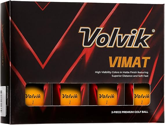 Volvik Vimat Golf Balls (Orange)