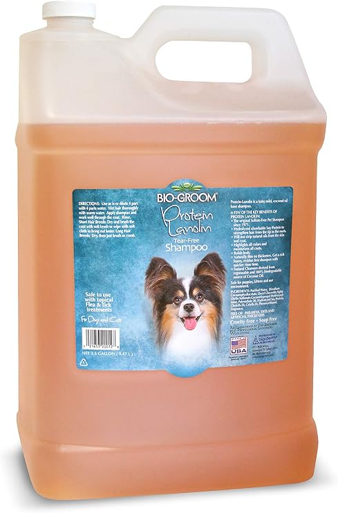 Bio-Groom Protein Lanolin Dog Shampoo, Tear-Free Pet Shampoo, 2.5 Gallons