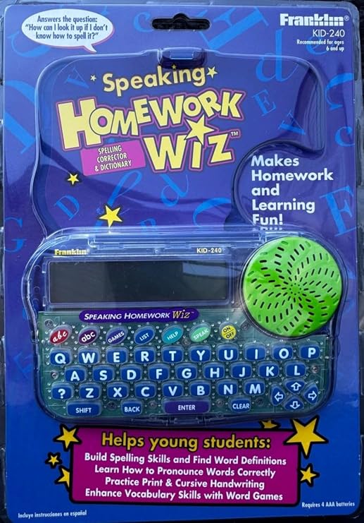 Franklin KID240 Speaking Homework Wiz