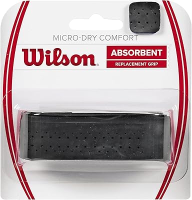 WILSON Micro-Dry Comfort Replacement Grip, Black