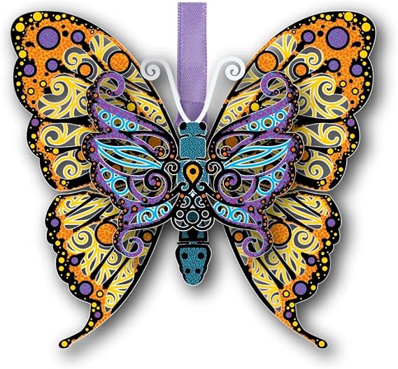 ChemArt Vibrant Butterfly Ornaments