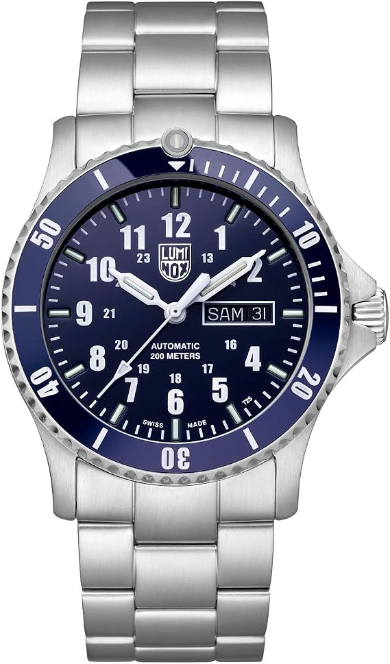 Luminox – Sport Timer Automatic HerrenUhr 42 mm 0920 Serie Sportuhr Edelstahl Swiss Automatic Uhr Saphirglas 200 m wasserdicht Selbstleuchtend