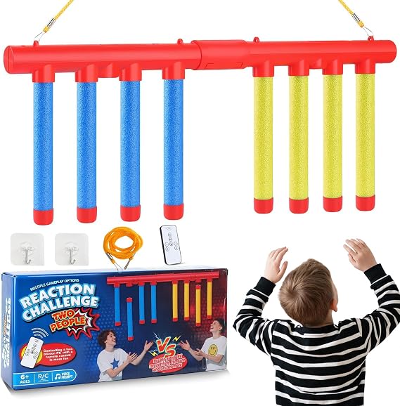 ATG Reflex Drop Sticks Game, Hand-Eye Coordination Reaction Training Toys