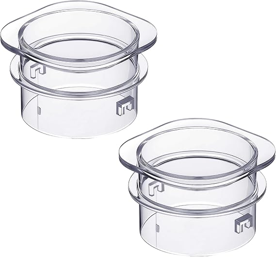 2 Packs Blender Lid Filler Cap Compatible with Oster Jar | Clear Plastic Center Cover Compatible with Osterizer Part Number 024997-010-089 Lid Replacements