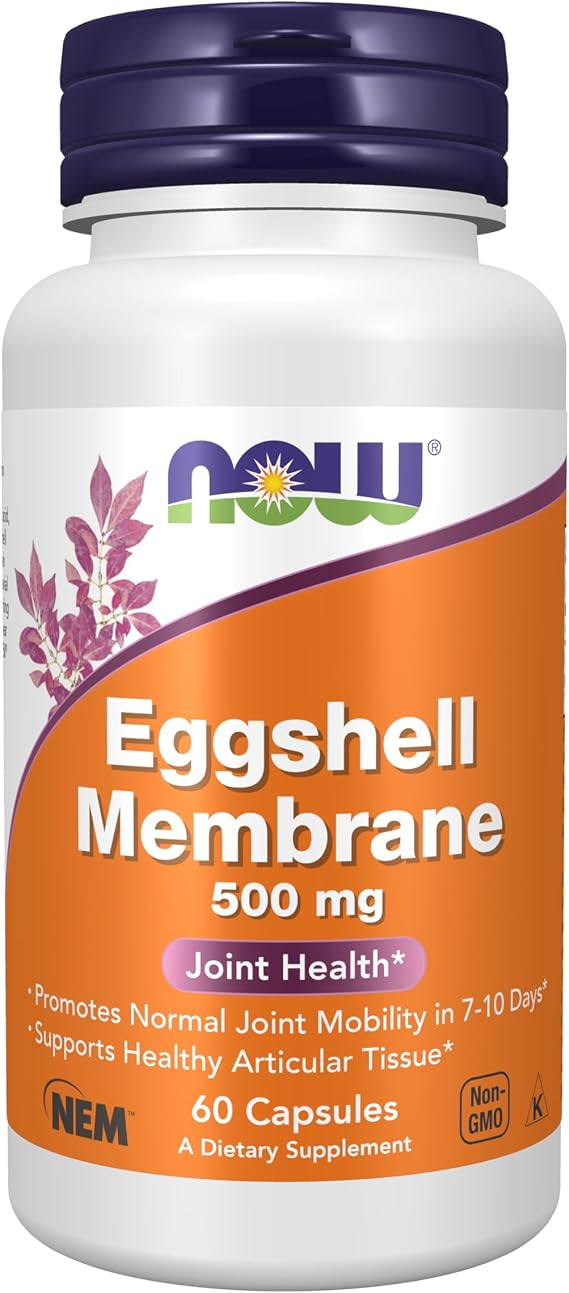NOW Supplements, Eggshell Membrane 500 mg, 60 Veg Caps