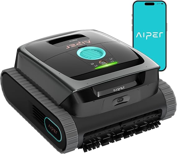 Aiper Scuba S3 Robotic Pool Cleaner for Inground Pools, 5 Modes, Dark Gray