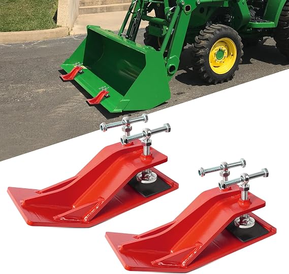 Tractor Bucket Protector 2PCS Red
