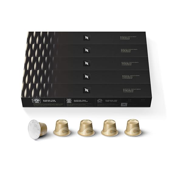 Nespresso Original, Vaniglia, Medium Roast, 50-Count Espresso Coffee Pods