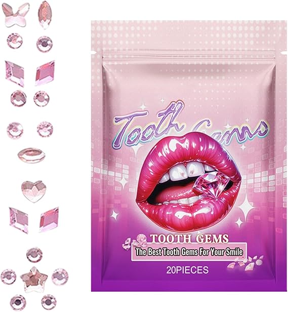 Tooth Gems | Teeth Gems Kit | Crystals Teeth Gems | Long-Lasting Teeth Jewelry Gems | Crystals Tooth Jewelry | Temporary Gem Starter Kit for Shining Smile for All Types of Teeth