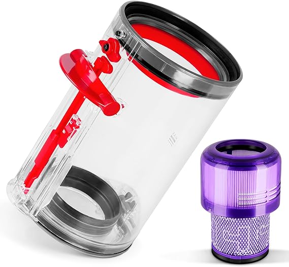 Canister Dust Bin Replacement for Dyson V11 V15 Torque Drive Animal Complete V15 Extra V15S Detect Submarine SV22 SV15 SV14 Large Vacuum Bin Part, with Filter (for V11 Dust Bin + Filter)