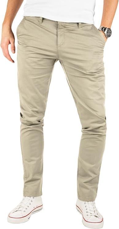 Yazubi Men's Chino Trousers – Kyle Slim Fit Design – Chino Trousers with Stretch Content
