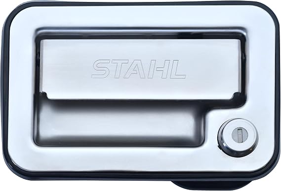 Stahl Truck Bodies - 182223-001 - Key Code 001 - Replacement Rotary Latch Kit Challenger ST Service Body (2012-Current) - Stainless Steel Replacement Rotary Latch Kit and Handle