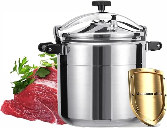 45 quart High capacity Aluminum pressure cooker,Multifunction Commercial Hotel kitchen commercial very large pressure canners,Safe explosion-proof,insulating handle,applicable:Gas stove/Open flame