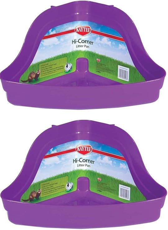 Kaytee High Corner Litter Pan (Assorted Colors) 2pk. 13.25" x 10.25" x 7"