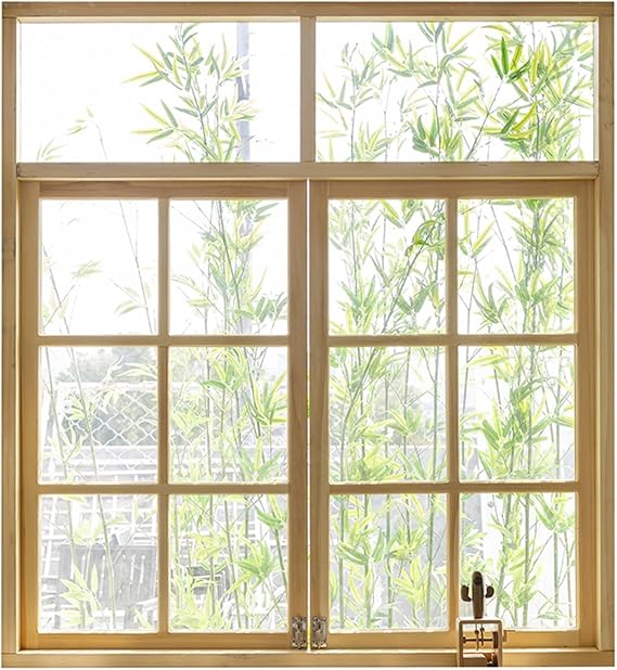 Old Window Barnwood Frames with Tempered Glass, Rustic Wooden Windows, Wood Window Frame with Opening-Doors for Living Room Bathroom Kitchen and More(40x100cm)