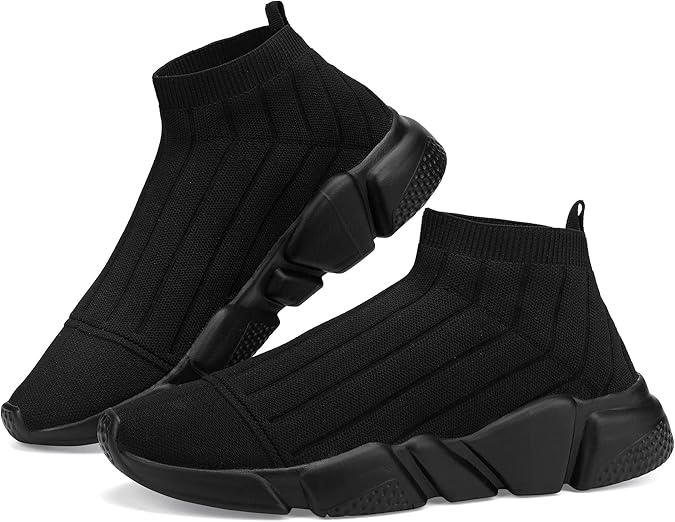 Santiro Mens Sneakers Gym Breathable Tennis Running Walking Slip On Shoes
