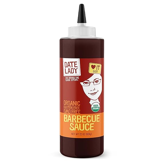 BBQ Sauce, Organic and Sweetened With Dates, 22 oz Date Lady
