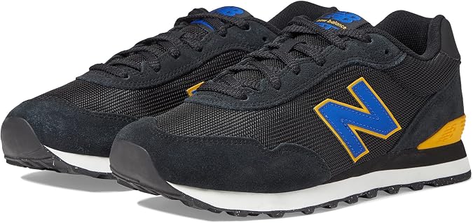 New Balance Men's 515 V3, Black/Team Royal, 8.5 X-Wide