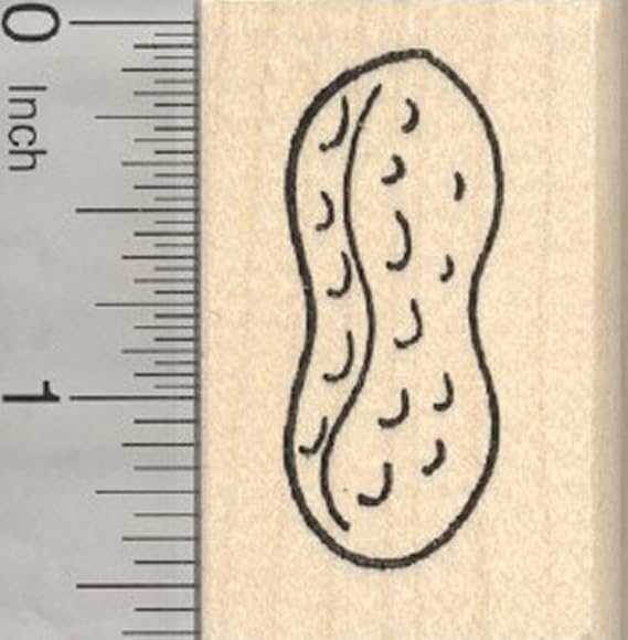 Peanut Rubber Stamp, Goober Pea