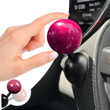 3M Tape | Car Joystick Push Start Button Cover, Metal Push to Start Accessories, Cool Car Accessories Interior Decor Push to Start Button Rocker(Rose Red)