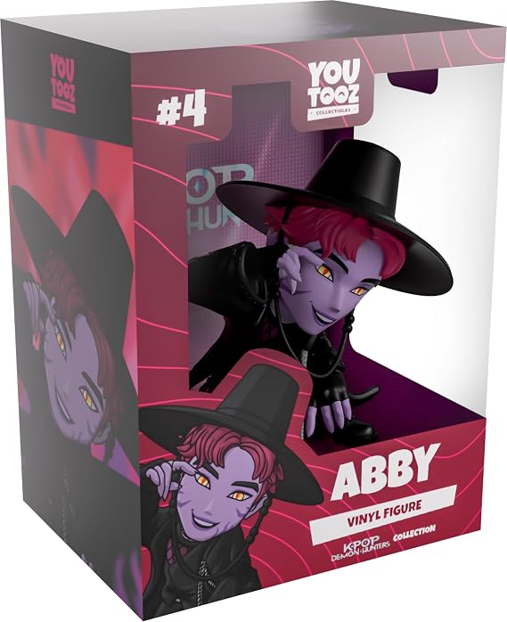 Youtooz Kpop Demon Hunters Abby 4.1" Vinyl Figure, Collectible Abby Figure from Kpop Demon Hunters Vinyl Collection