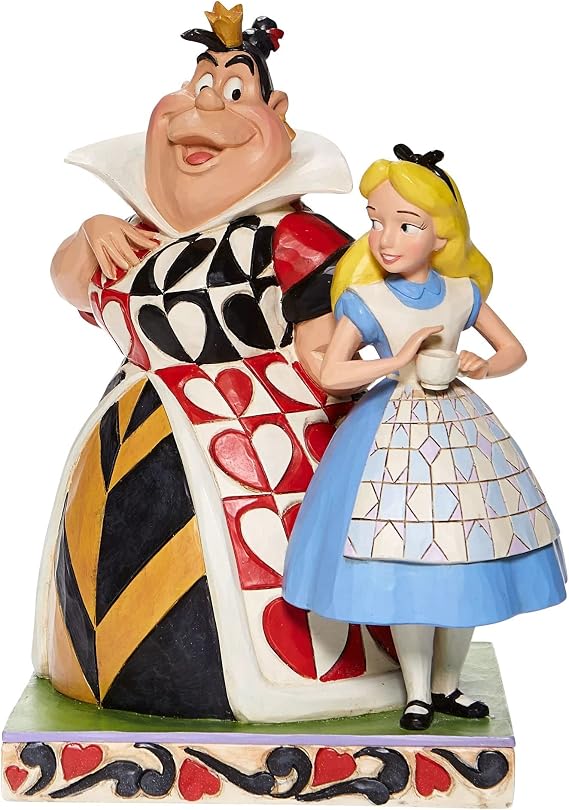 Jim Shore Disney Traditions Alice Harikalar Diyarında 'Kaos ve Merak' Figürü, Renkli, 14 x 15 x 20 cm, 6008069