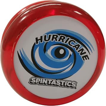 Spintastics Hurricane Yo-Yo - Classic Wooden Axle Looping YoYo Red