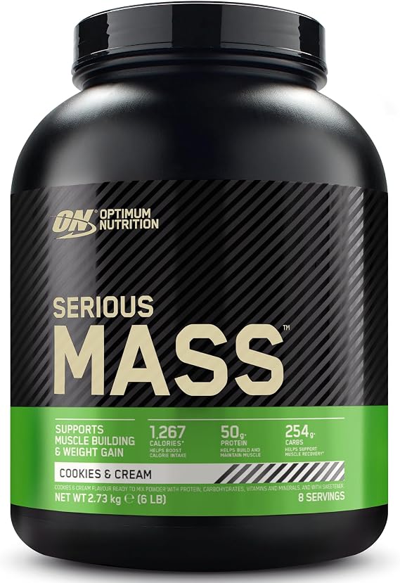 Optimum Nutrition Serious Mass Kurabiye ve Krema Aromalı Gainer 2.73kg 8 Servis