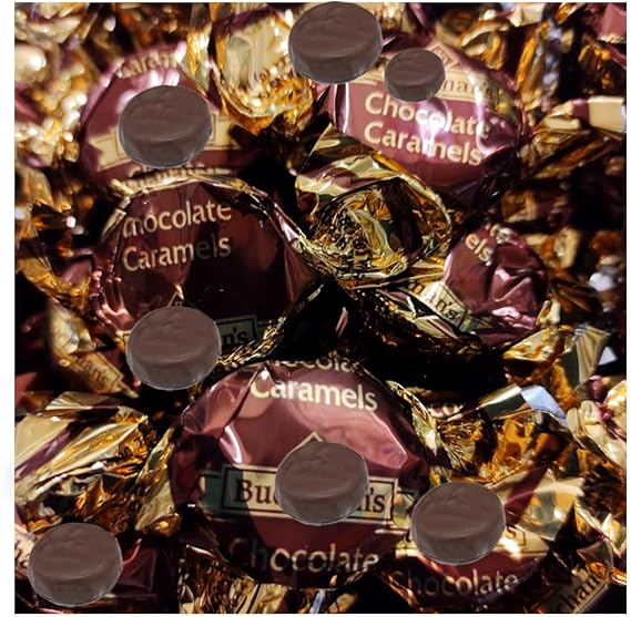 Chocolate Caramels Toffee Sweets Bag - Dark chocolate Covered Chewy Toffee Sweets - Bch (1500g)