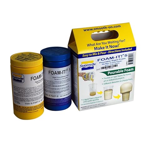 Smooth-On Foam-iT 5 Rigid Polyurethane Liquid Foam, White, Pint Unit