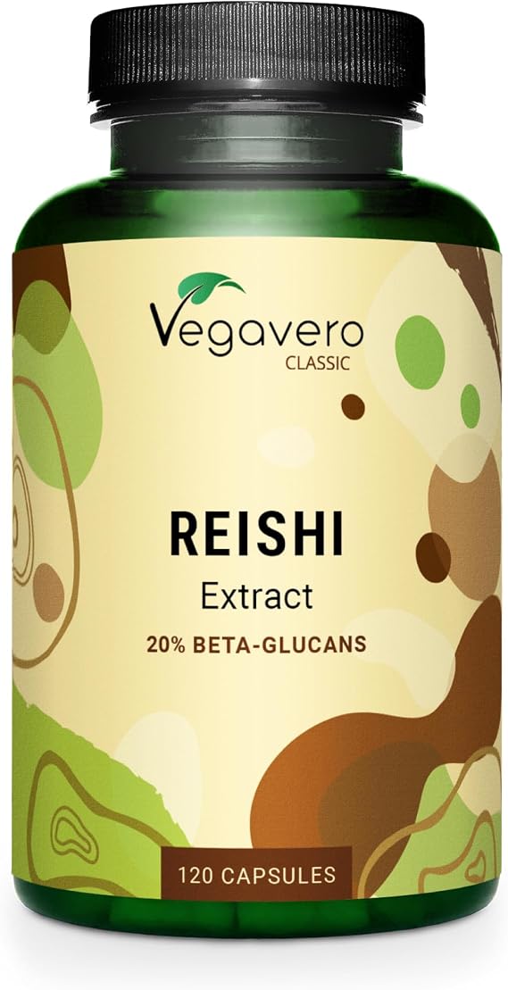 Vegavero Reishi Mushroom Extract | 13,000 mg (10:1) Ganoderma Lucidum | 120 Capsules | 40% Polysaccharides & 20% Beta Glucans | NO Additives | Vegan