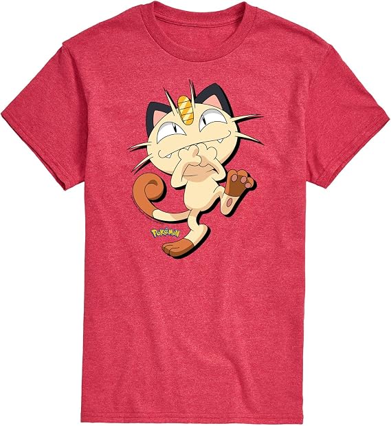 HYBRID APPAREL - Pokemon - Meowth Shadow - Mens Short Sleeve Tee