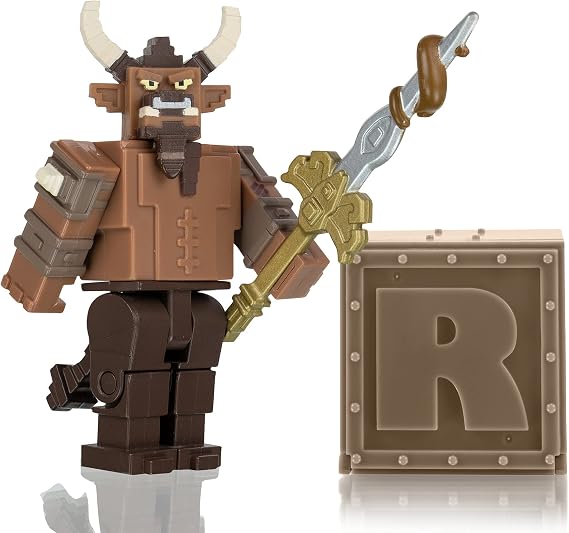 Roblox Action Collection - Kingdom Simulator: Minotaur Deluxe Mystery Figure Pack + Mystery Figure Bundle [Includes 2 Exclusive Virtual Items]