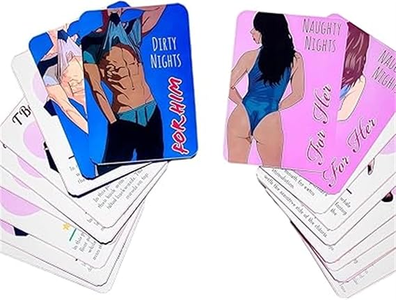 Couples Naughty Nights Romantic Cards, Couples Games for Adults - Position Challenges Scratch Off Cards, Romantic & Naughty Game Date Night, Ideas to Spark Conversation & Intimacy (Mixed)