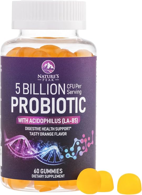 Probiotic Gummies - 6 Premium Probiotic Strains - Daily Gut Health Pro Biotic Gummy Supplement for Women, Men & Teens, Natural Digestive Health Support, Good Gut & Immune Support - 60 Gummies