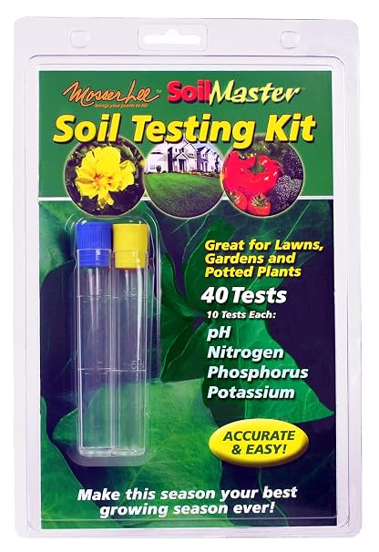 Mosser Lee Soil Master Soil Test Kit, Measures pH, Nitrogen, Phosphorus & Potassium (NPK), Soil Nutrient Tester for Vegetable Gardens, Lawns, Flowers, Raised Beds & Indoor Plants - 40 Tests