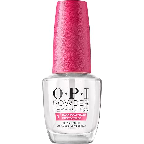 OPI Powder Perfection, Nail Dipping Powder 3 Step System | Base Coat, Activator, Top Coat | Preps, Activates & Protects Nails with Clear High Gloss Finish