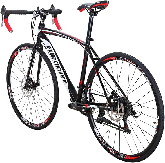 EUROBIKE Road Bike XC550 Bicycle 49 cm Frame Bikes for Adults Dual Disc Brake Road Bikes for Men Bicycle
