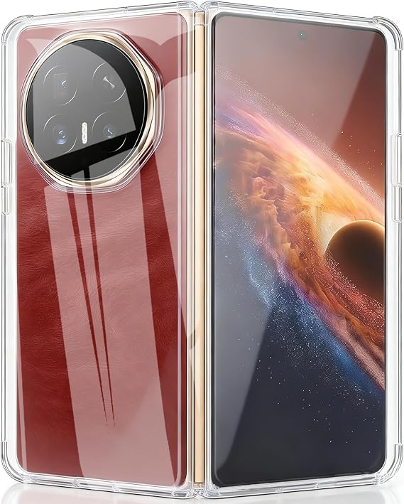 カバー Huawei Mate X6用 電話ケース、耐傷性7.9インチミリタリーグレードのハードドロッププロテクション頑丈透明